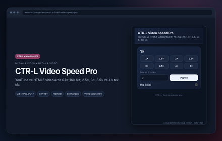 CTR-L Video Speed Pro