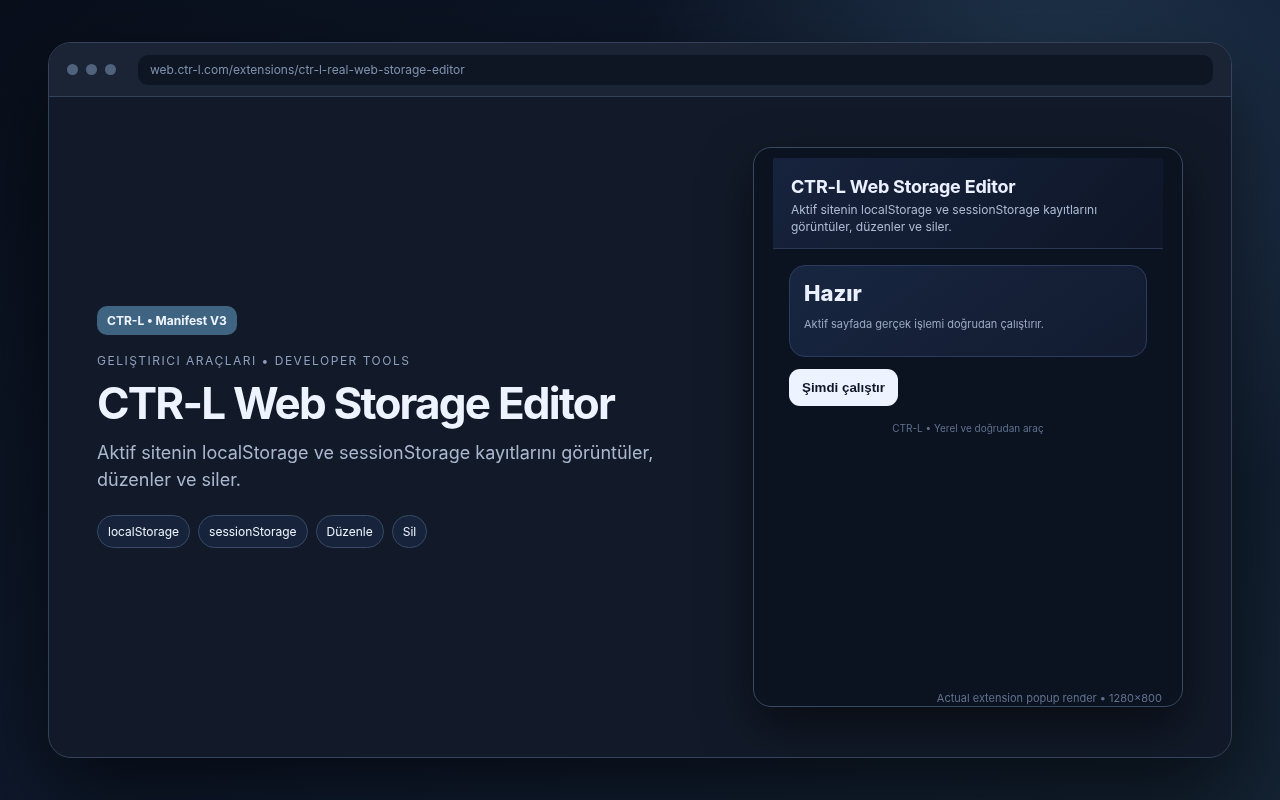 CTR-L Web Storage Editor media preview.
