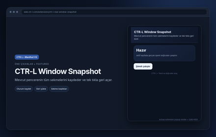 CTR-L Window Snapshot
