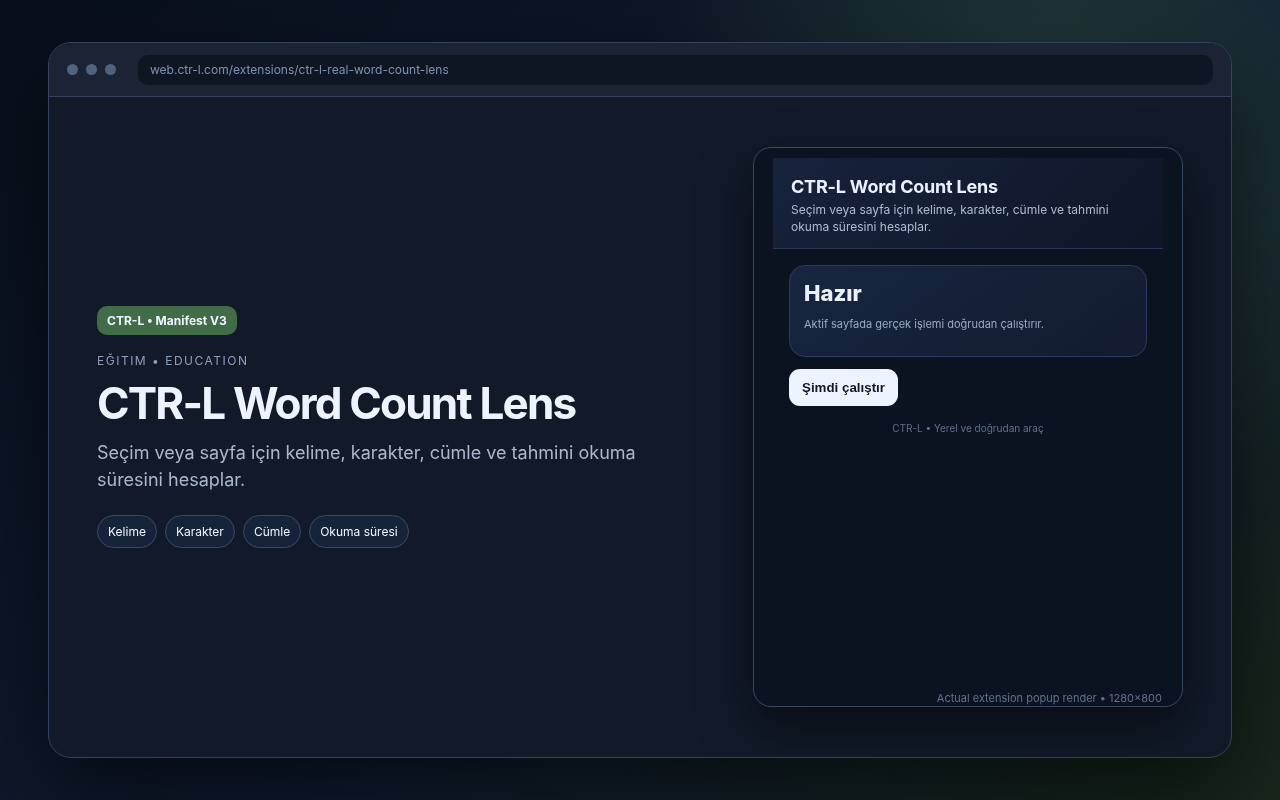 CTR-L Word Count Lens media preview.