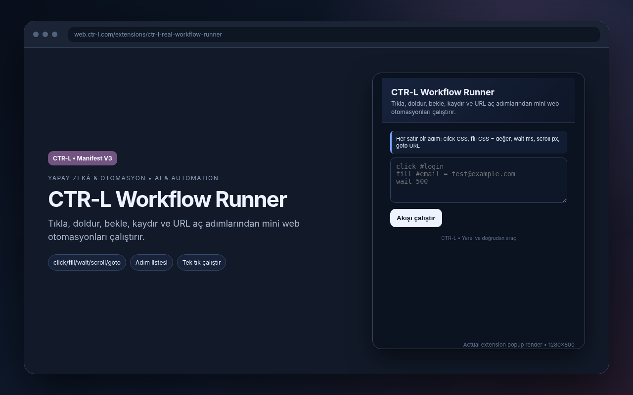 CTR-L Workflow Runner media preview.