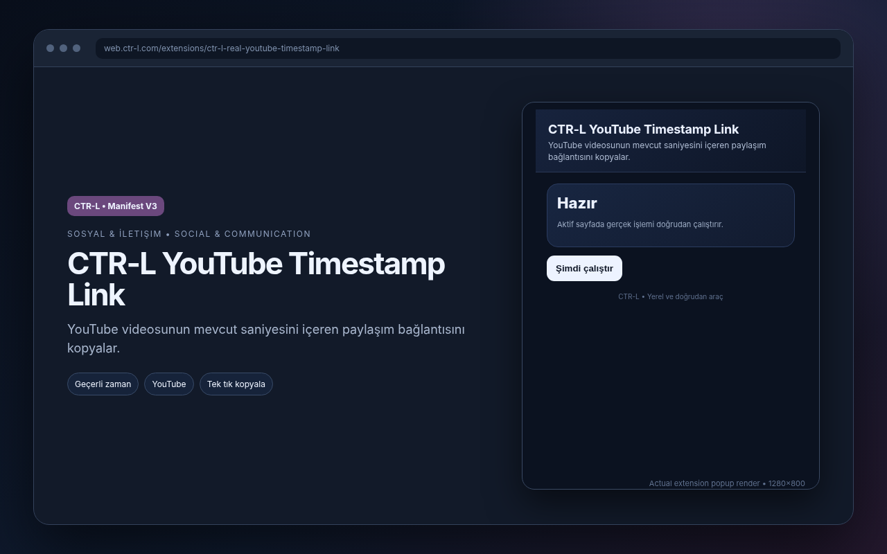 CTR-L YouTube Timestamp Link media preview.